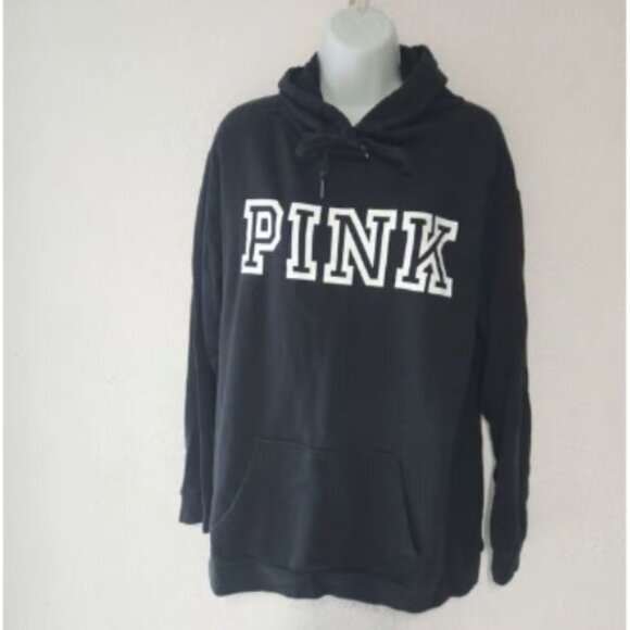 PINK by Victoria's secret Hooded sweatshirt, Black in size Medium - Picture 9 of 12